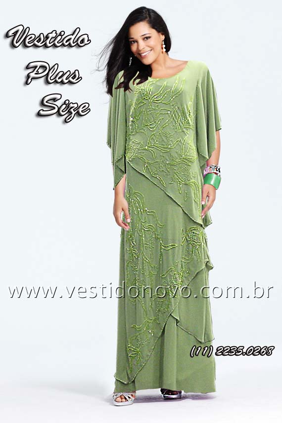 vestido para gordinha plus size pronta entrega verde