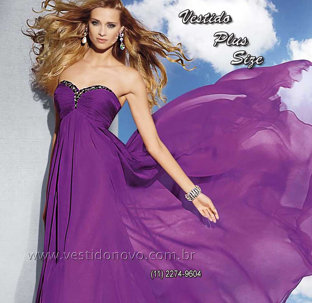 Vestidos Plus size para Gordinhas pronta entrega cor violeta ,  vestido tamanho grande loja em So Paulo