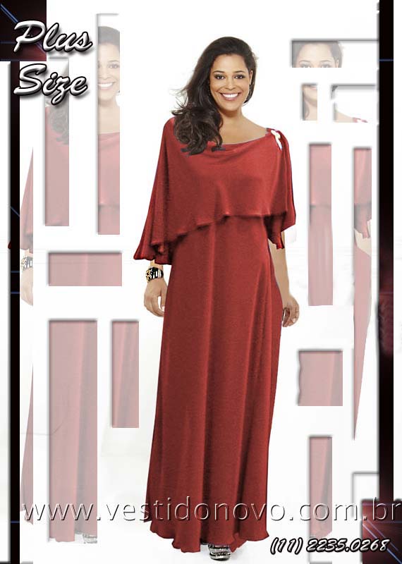 vestido para gordinha vinho tamanho grande plus size