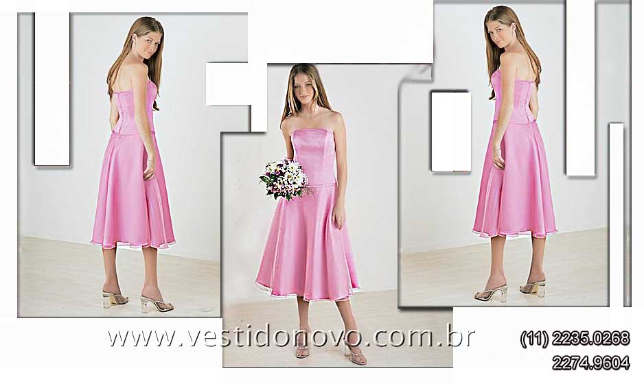 vestido curto pink, aclimao, vila mariana, So Paulo