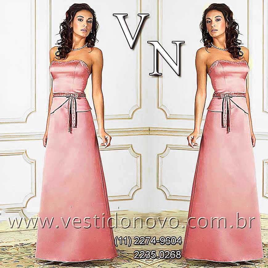 Vestido me de noiva rosa quartzo, tom pastel