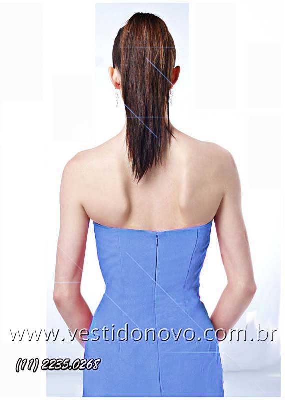 vestido de madrinha azul CASA DO VESTIDO NOVO (11) 2274-9604 -  São Paulo sp
