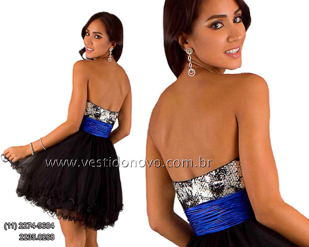 Vestido tamanho pequeno importado curto balada brilho azul e preto zona sul, aclimao, cambuci, vila monumento, vila mariana, ipiranga So Paulo aclimao vila mariana