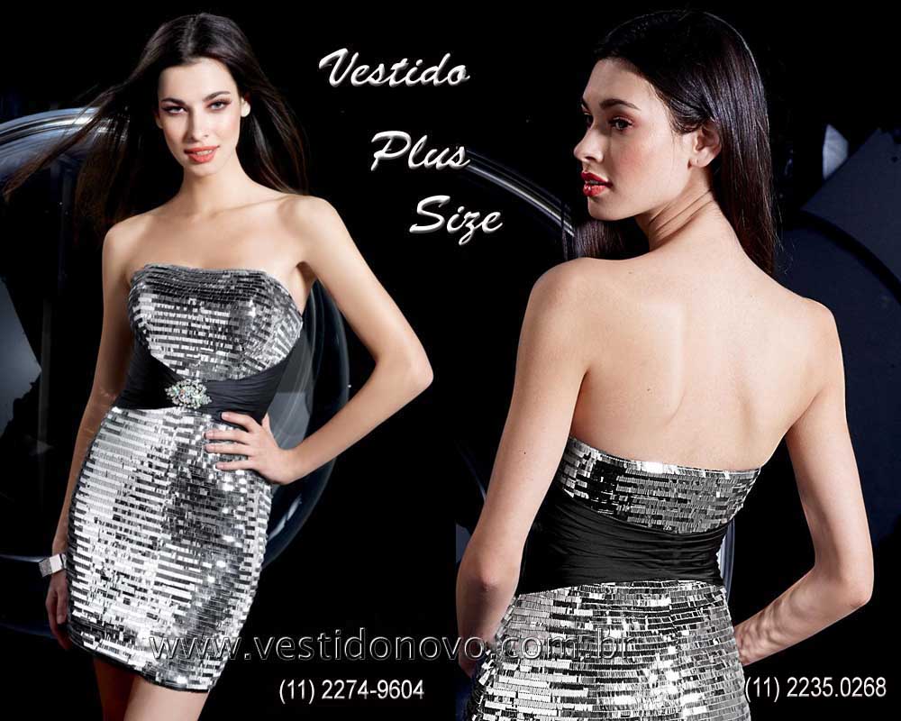 vestido preto e prata  balada para gordinha plus size  São Paulo 