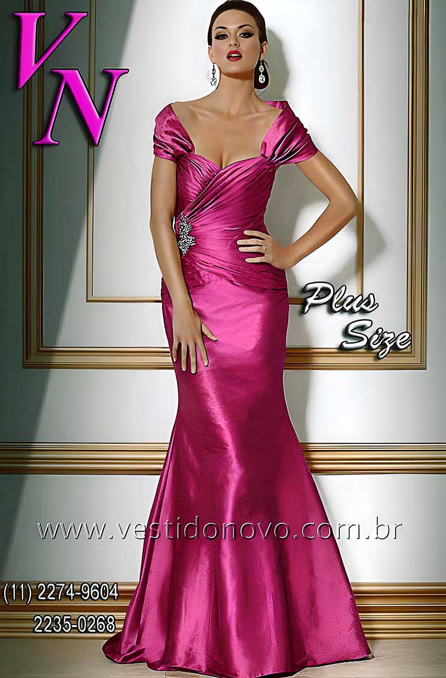 Vestido mae do noivo,  na cor pink fuchsia seda pura CASA DO VESTIDO  So Paulo, sp, aclimao, vila mariana, cambuci, ipiranga, jardim da gloria, vila monumento, abcd, pedizes