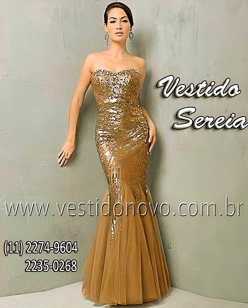 vestido longo com pedras