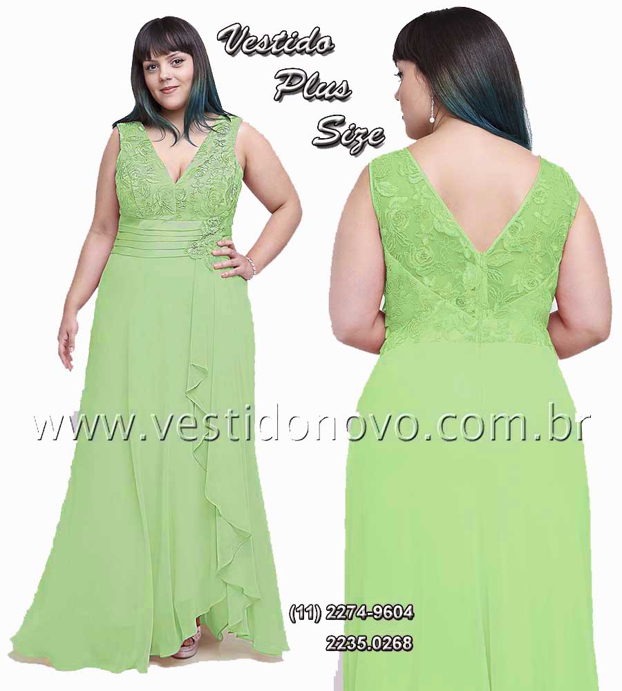 Vestido verde claro, cor pastel, Plus size tamanho grande, me do noivo, formatura, madrinha, - zona sul So Paulo, sp, aclimao vila mariana, cambuci, ipiranga, mooca