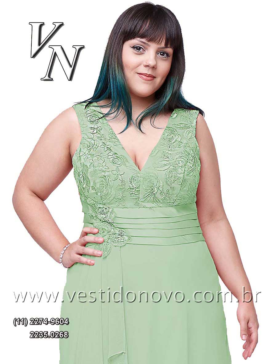 Vestido verde claro, cor pastel, Plus size tamanho grande, me do noivo, formatura, madrinha, - zona sul So Paulo, sp, aclimao vila mariana, cambuci, ipiranga, mooca