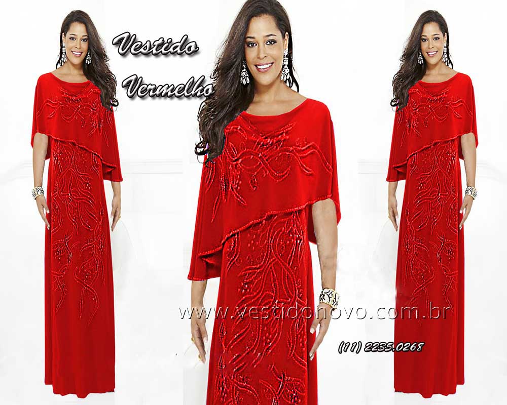 vestido me de noiva  me de noivo na cor vermelho loja em So Paulo