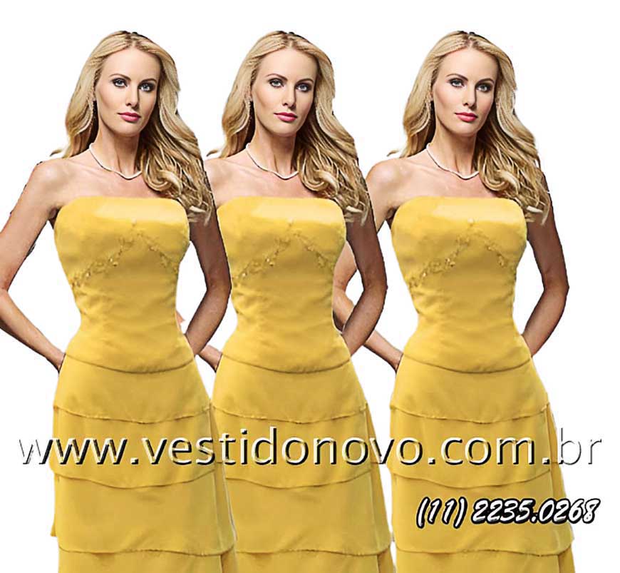 vestido amarelo madrinha de casamento  (11) 2274-9604 , aclimao, vila mariana, ipiranga, mooca, av lins de vasconcelos